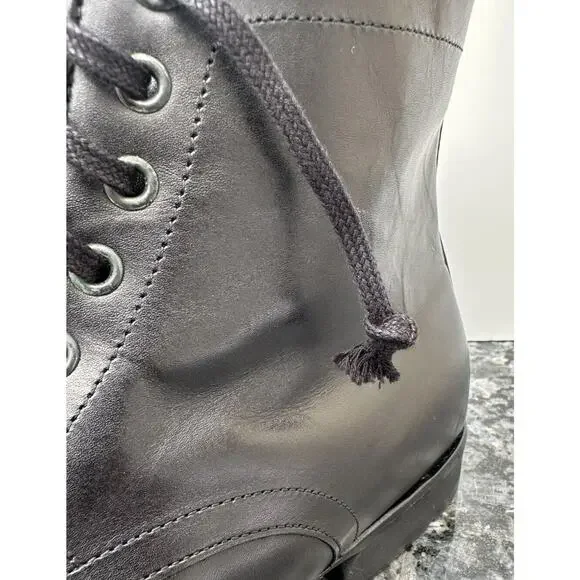 Wolf and Shepherd Leather Black Men’s size 8 Made In Portugal
